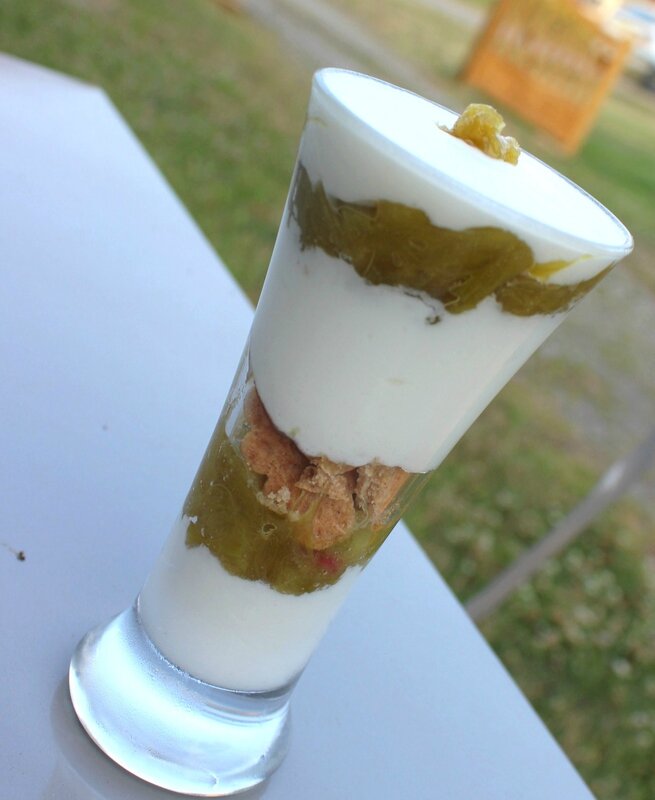 Tiramisu à la rhubarbe