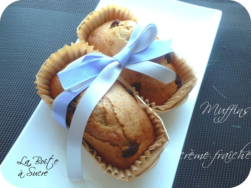 Muffins à la crème fraîche