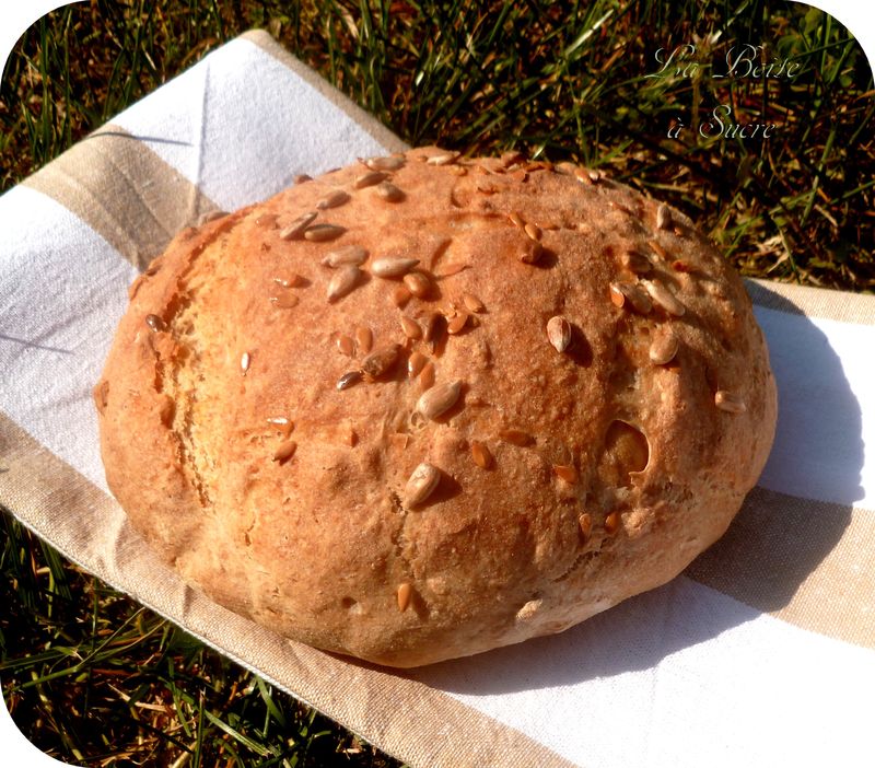 Miche à l’épeautre et aux graines