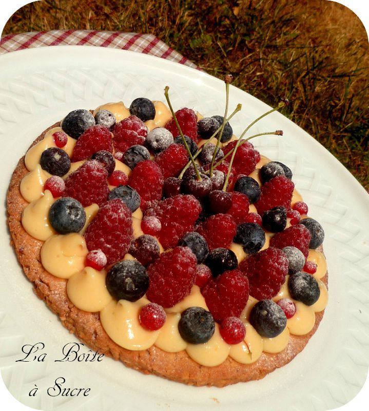 Tarte estivale croquante, fondante et fruitée